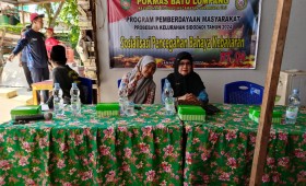 Sosialisasi Bahaya kebakaran di RT 04.Kel.Sidodadi